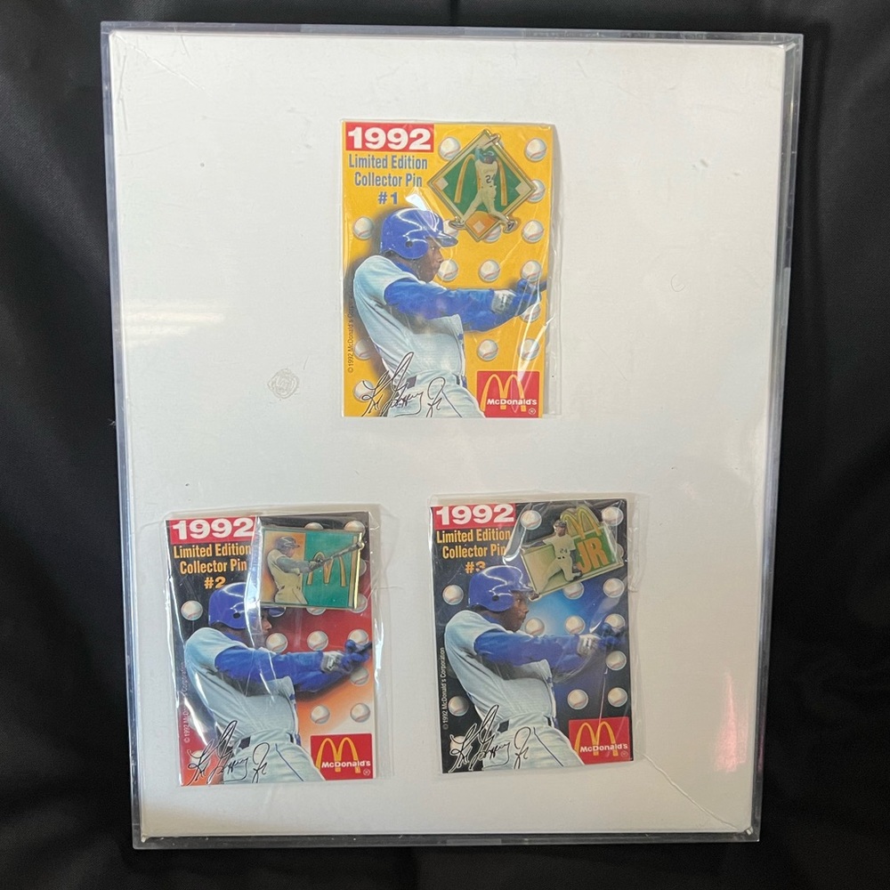 Ken Griffey Jr McDonald’s collector card/pin set